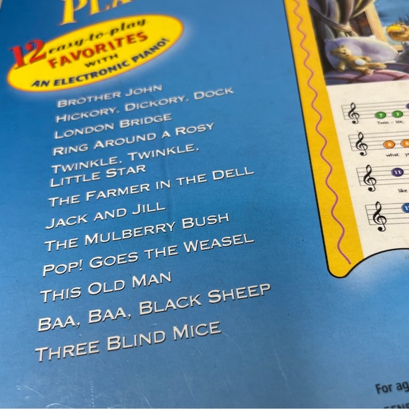 Play Me A Song! Hard Cover Book with Piano Keyboard - Picture 8 of 9